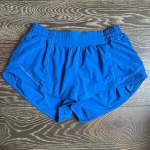 Lululemon blue Hotty Hot Low-rise Shorts 2.5” size 8